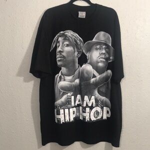 Shaka Wear “This is Hip Hop” 2XL Tupac & Notorious BIG Screen Print T-Shirt